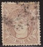 Spain 1870 Allegories 200 Mil. Brown Edifil 109